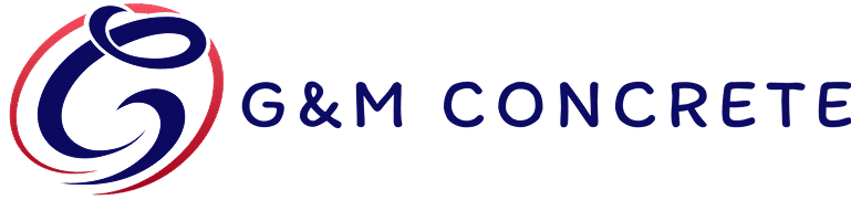 G&M Concrete logo with abstract design.